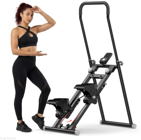 TENBOOM Folding Stair Stepper for Home Gym, 3-Adjustable Pedals