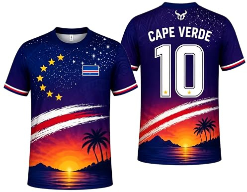 2026 VM-Kapp Verde fotbolls-T-shirt 3D flaggtryck matchtröja fanskjorta andningsbar snabbtorkande träningströja herr dam barn casual utomhus sport fotbollströja, 6#, 120 cm