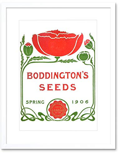 Boddingtons Seeds Spring 1906 Art Print Framed Poster Wall Decor 12x16 inch Frühling Wand Deko