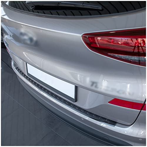 tuning-art Ladekantenschutz passend für Hyundai Tucson 2 2018-2020 | V2A Edelstahl Passgenau Abkantung Rostfrei Spezialklebeband Reinigungstuch Montageanleitung