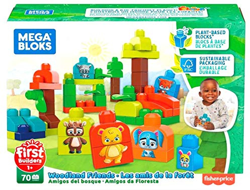 Mega Bloks GMB63 - Waldfreunde Bausteine aus pflanzlichen Rohstoffen (70 Stück)