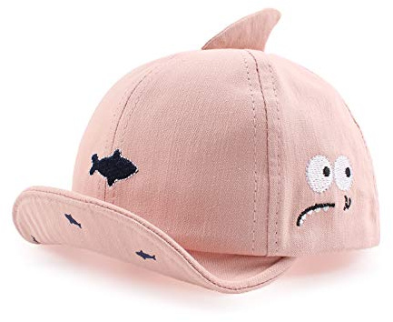 XIAOHAWANG - Berretti da Baseball per Bambini Cappello da Sole per Bambini Primavera Estate(Rosa,3-12 Mesi)