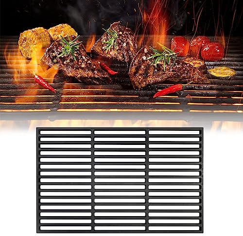 JOIEYOU Gusseisen Grillgitter Grillrost 60x40 cm Massiv Emailliert Gussrost für BBQ Gasgrill Holzkohlegrill und vieles mehr