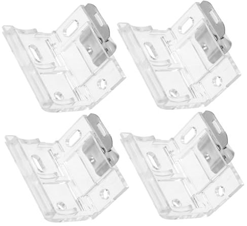 GOOHOCHY 4pcs Metal Brackets for Blinds Design with Positioning Hooks Lightweight and Blind Accessories for Easy Installation and Long-term Use