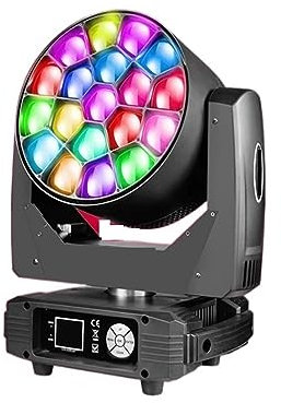 Lumières stroboscopiques Dj, Disco Night Maker, 19X40W 4IN1 RGBW Big Eye LED Tête Mobile Effet de Faisceau de Lavage Lumière 850W Gradateur Linéaire Scène DJ Lumières for Le Spectacle Facile à install