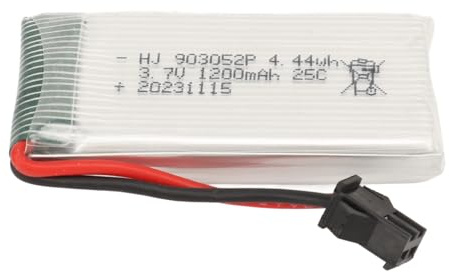 Batterie au Lithium-ION Polymère 3,7 V 1200 MAh, Batterie au Lithium 3,7 V 1200 MAh SM Prise Noire pour Drone 903052P