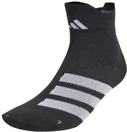 adidas Unisex RUNxADIZERO Sock 1PP, Black/White/White, 8.5-10