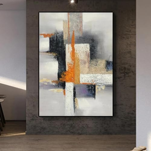 Impresiones modernas pintura al óleo abstracta pintura sobre lienzo cuadro artístico de pared para dormitorio, oficina, sala de estar decoración del hogar 27,5 x 39,4 (70x100 cm) sin marco