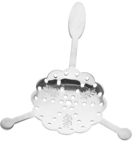 ULTECHNOVO Edelstahl Absinthe Löffel Hohles Design Für Zuckerwürfel Rostfreier Stabil Und Langlebig Für Bar Und Zuhause Perfektes Für Barkeeper Und Spirituosenliebhaber