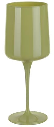 KASANOVA Servizio 3 calici vino verde opaco in vetro