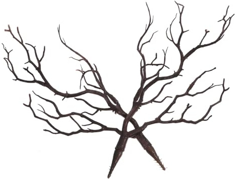 TINEASUR 2stücke Künstliche Äste Für Halloween Dekoration Realistische Kunstzweige Für -projekte Vasenfüllung Und Festliche Arrangements Tiefbraunem Design