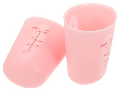 IMIKEYA 2pezzi Tazze Di Misurazione in Silicone Tazze in Silicone Per Misurazione Per Cottura