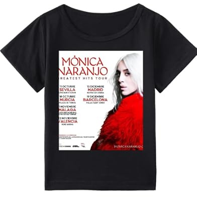 GENÉRICO Camiseta Monica Naranjo Música Años 90 T-Shirt Gira Merchandising