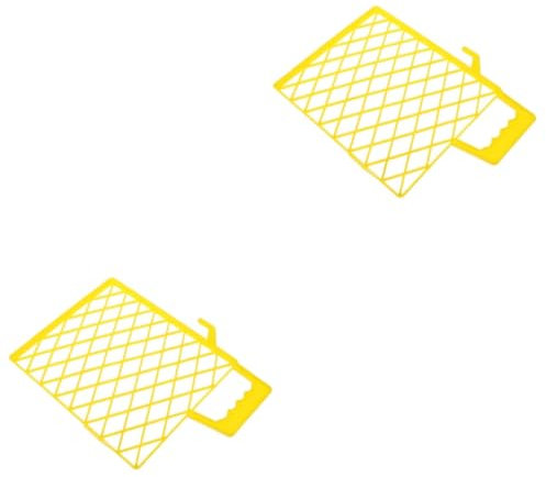Vaguelly 2 Pezzi vassoio della griglia di vernice vassoio da pittura per con Vassoio vernice Filtrazione vernice griglia del vassoio delle vernici schermo in vernice di plastica Yellow