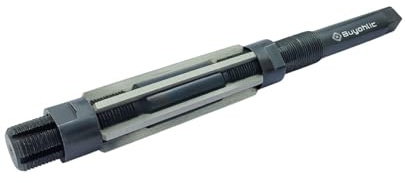 Buyohlic Expandable HSS M2 Hand Reamer, Precision DIY Tool for Finishing Work (H8 (23/32-25/32))