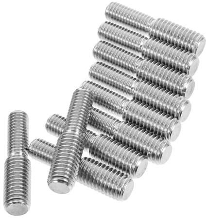 Alipis 10 Tornillos Adaptadores de Rosca M8 a M10 de Acero Inoxidable Roscados, Adaptadores Reductores de Rosca para Herrajes de Muebles, Montaje Seguro y Preciso