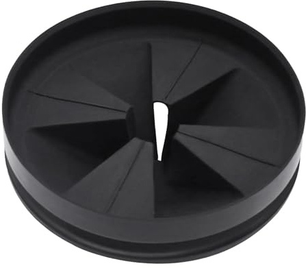 Fenteer Protector de Triturador de Basura, 3 3/8, Fácil Instalación, Inserto de Drenaje, Tapón de Drenaje Silencioso, Deflector de Fregadero - para