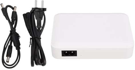 Fafeicy Batterie de Secours UPS 6600 MAh, Alimentation sans Interruption pour Routeurs, Modems, Caméras de sécurité, Smartphones avec Protection Multiple, Sortie DC 5,5 X 2,1 mm. (Prise UE)