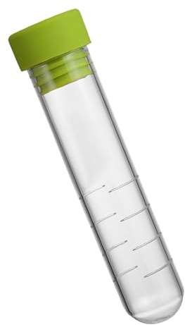 Colador infusor de té con forma de tubo de vidrio transparente, más pronunciado para fácil separación y preparación rápida, ideal para viajes, oficina, uso, colador pequeño