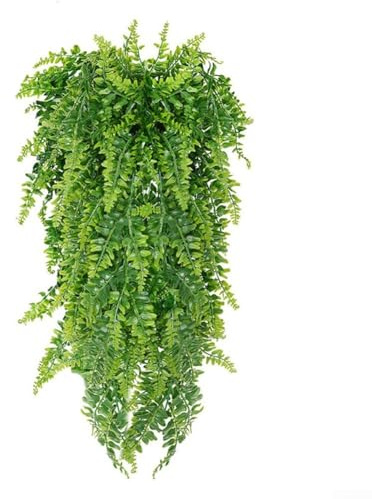 Piante artificiali da appendere, edera rampicante, 89 cm, realistica, plastica, finta vegetazione, nessuna manutenzione, per casa, balcone, decorazione da parete