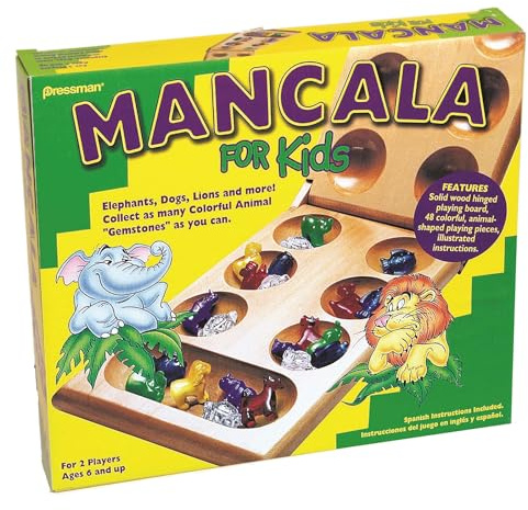 Mancala For Kids - Simple Strategy Game That Appeals to Kids by Pressman Multi Color, 5
