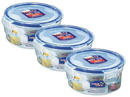 Lock&Lock Frischhaltedose | Vorratsdose | Kleinteildose | Inhalt: 300ml| spülmaschinengeeignet | HPL932 - 3er Set