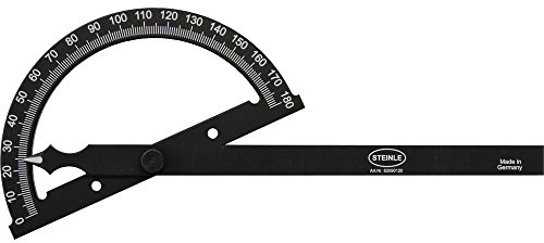 STEINLE 6209 ALU Gradmesser 200 x 300 mm Durchmesser Gradbogen: 200 mm Länge des freien Schenkels: 300 mm
