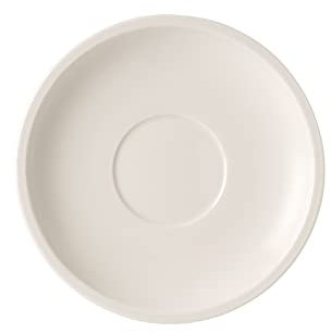 Villeroy und Boch Artesano Original Café au Lait-Untertasse, 6 Stück, 17 cm, Premium Porzellan, Weiß