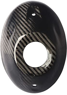 MOS Carbon Fiber Exhaust Pipe Rear Silencer Rear Cap Cover Compatible with BMW Motorrad G 310 R 2016-2022