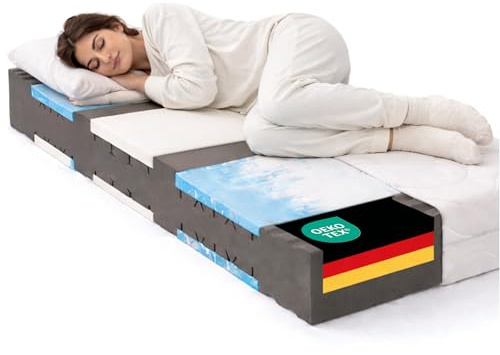 BeCo Vision Top Matratze 90 x 190 cm H2-7 Zonen Kaltschaummatratze | ergonomisch für Seiten- und Rückenschläfer mit 22 cm Höhe - Stiftung Warentest GUT 2020 - Oeko-TEX - Made in Germany