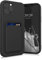 kwmobile Housse Compatible avec Apple iPhone 12 Pro Max Coque - Housse de téléphone avec Compartiment Carte en Silicone - Noir