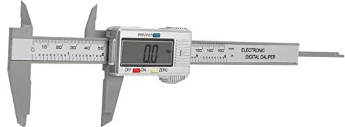 Pied à coulisse numérique, plastique 0-150mm Fonction de réglage du zéro Grand écran électronique à écran LCD pour la mesure différentielle