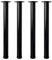 Jahof Pieds de Table Réglables 60 cm, Lot de 4 Pieds de Meubles Métal Noir Ø50mm, Support en Acier pour Table Basse