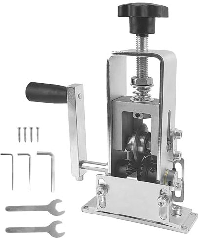 Maquina Pelacables Electricista Cobre, Pelacables Automático con Manivela, Pelacables Manual Adecuado para Cables de 1-25 mm, Pela Cables de Electricidad para Cobre y Chatarra