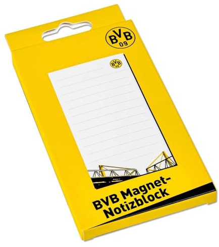 Dortmund Borussia Notizblock Einkaufsliste magnetisch Kühlschrankblock BVB 09
