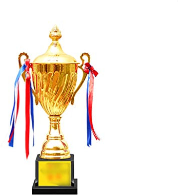 SWAYVES Trofeoa Competizione Sportiva Trofeo in Metallo Trofeo Personalizzato Campionato Trofeo Coppa/Gold/35.5 * 16Cm
