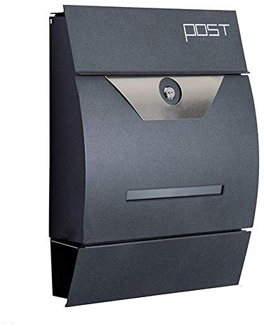 HAVVMK Briefkasten Briefkasten Zeitungsrolle Outdoor Abschließbar Mit Wasserdicht Deckel Postkasten Briefkasten