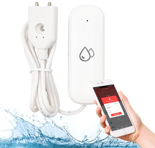 LED ATOMANT 4X Detector Fugas Agua WiFi Alarma Inundacion App Smart Life