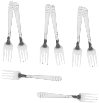 CONGARTENO 8piezas Tenedores De Acero Inoxidable Para Carne Pasta y Aperitivos Para Mesa De Comedor y Fiestas