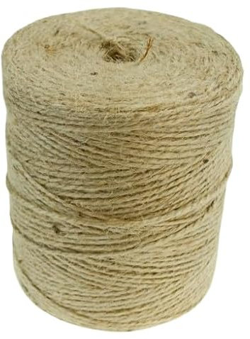 pokm toolsmarket - 500m Juteschnur 2.0mm Schnur Juteseil Gartenschnur Jutegarn Natürlich ungefärbt Bindfaden Juteband Für Garten, DIY, Geschenkverpackung, Hergestellt in EU