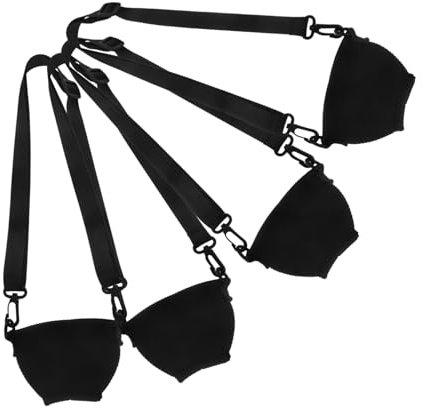 Cabilock 4piezas Soportes Para Copas De Vino Aisladores Con Correas Ajustables Fundas Para Vasos