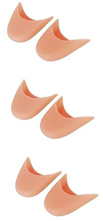 COLLBATH 3 Stücke Paar Mädchen Spitzenschuhe Silikon Zehenkappen Von Fuß Kissen Pads Zehenpolster Ballett Schuhe Caps Nude