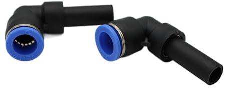 Pneumatik Winkel-Steckverbindung 12mm Stecknippel auf 12mm IQS Schlauchanschluss 2er Set