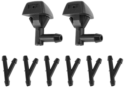 HOPESPANNER Boquilla De Lavado De Parabrisas No.30655606 Para Volvo S60 2001-2009 Negro Boquillas De Pulverización De Parabrisas Delanteras Chorro De Lavado Plástico 1 Juego