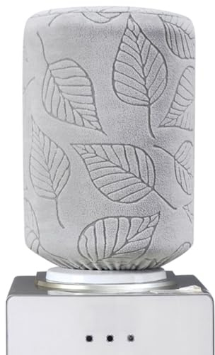 Funda para botella de agua de 5 galones, cubierta antipolvo para dispensador de agua, cubierta protectora de cubo de agua de hojas 3D, funda elástica reutilizable para jarra de agua para el hogar,