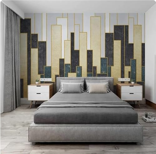 XLMING Retro Minimalistische Geometrische Kunst Kreativ 3D Tapeten Tapete Home Esszimmer Möbel Sofa Schlafzimmer Wohnzimmer TV Hintergrund-150cm×105cm