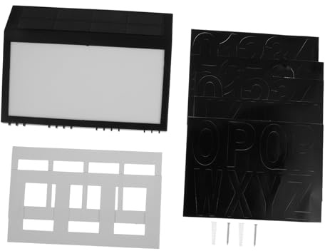 DECOMELODY Lámpara Solar De Número De Casa Luz Indicadora Exterior Led Práctica Resistente Fácil Instalación