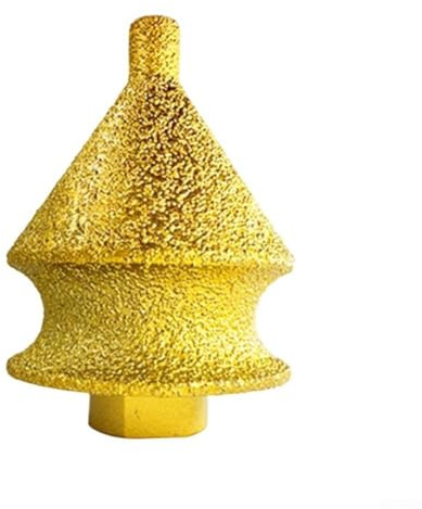 Volakebeing M10 Thread Chamfer Countersink Drill Cone Grinding Wheel, Emery Silicon Carbide Chamfering Tool for Tile Edge Finishing, Stone and Porcelain Hole Beveling,(50mm)