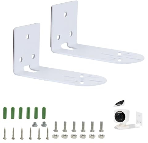 Soporte de Pared y Techo para Cámaras de Seguridad, Compatible con Eufy Security Indoor Cam E220 & Blink Mini Pan Tilt, Construcción en Metal Resistente, para Vigilancia Doméstica y Comercial