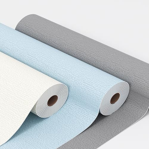 Papier Peint Mural Autocollant Isolant Thermique et Anti-Humidité - Imperméable, Isolation Phonique, Mousse 3mm Décoration Facile Salon et Chambre à Coucher(Gris,50x5000cm)
